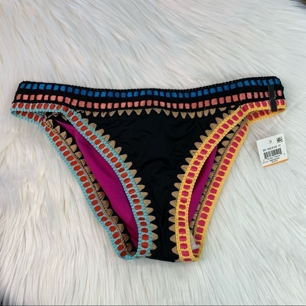 NWT Bar III Be Weave It Bikini Bottom Small